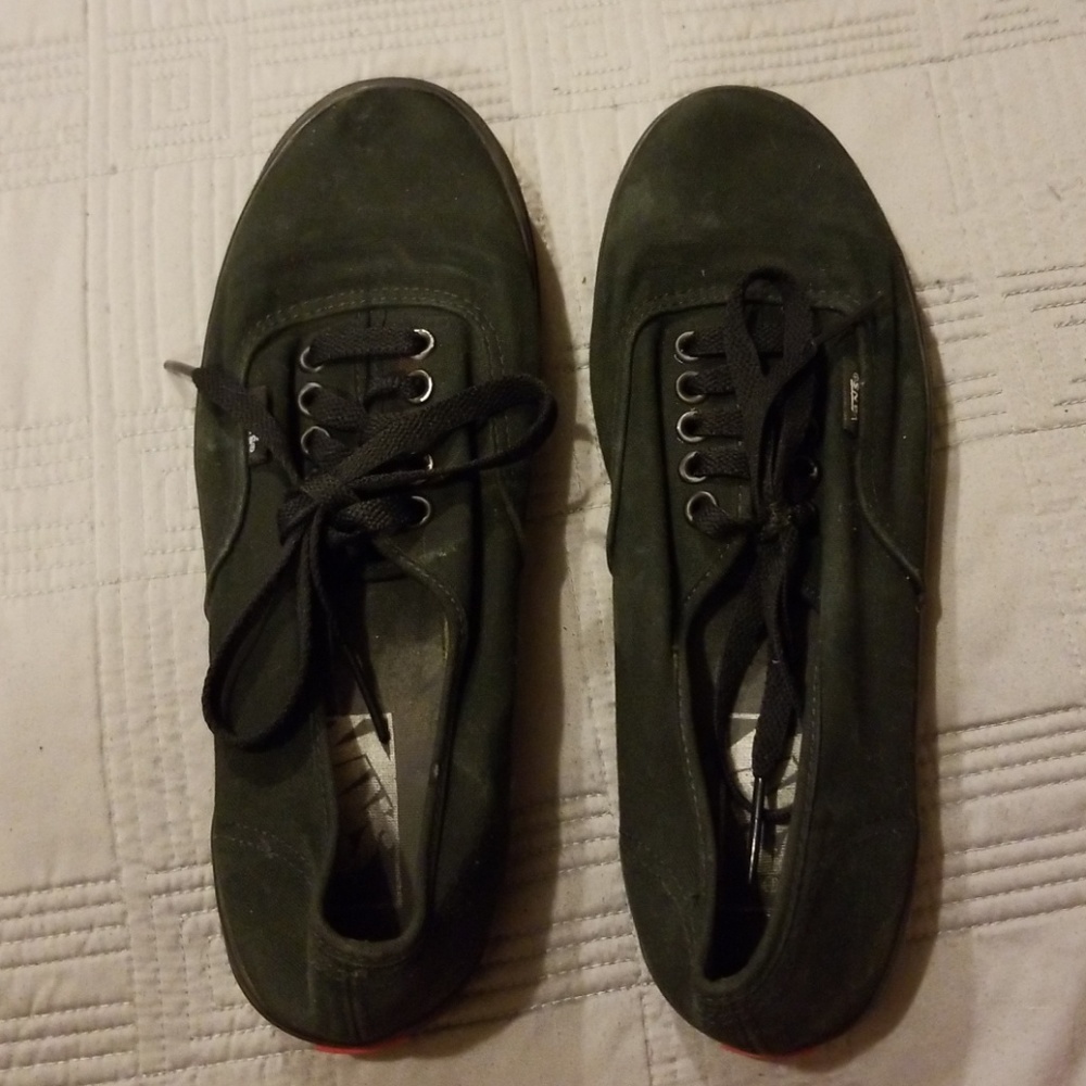 Flat black vans